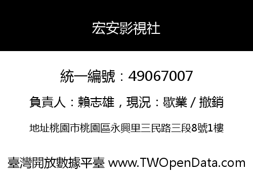 宏安影視社