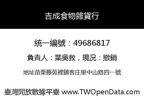 吉成食物雜貨行