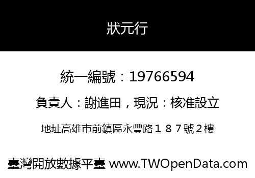 狀元行