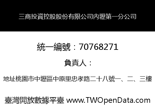 三商投資控股股份有限公司內壢第一分公司