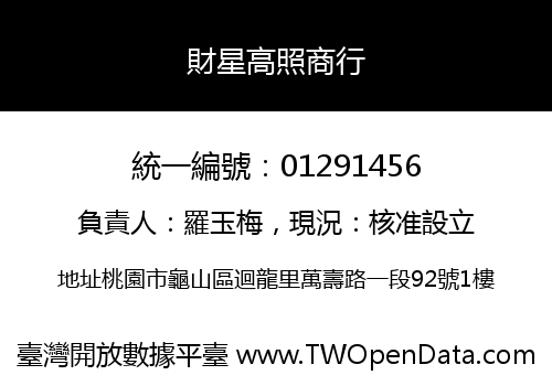 財星高照商行