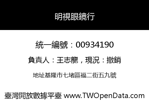 明視眼鏡行