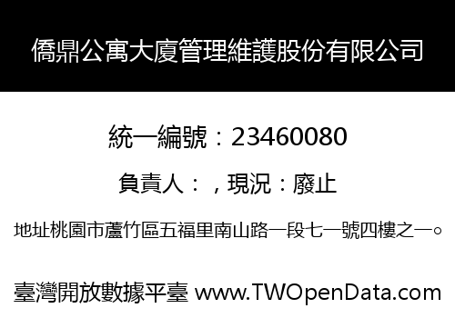 僑鼎公寓大廈管理維護股份有限公司