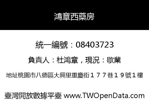 鴻章西藥房