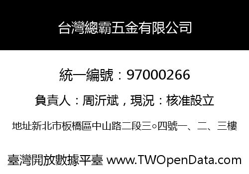 台灣總霸五金有限公司