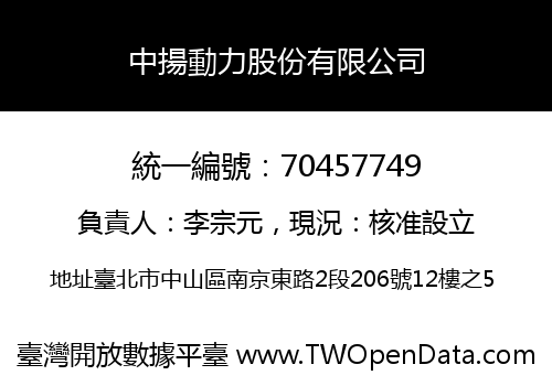 中揚動力股份有限公司