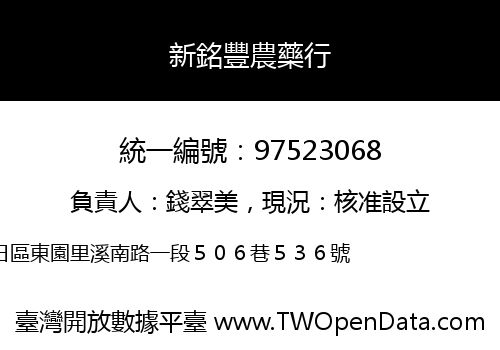 新銘豐農藥行