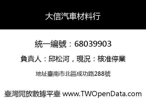 大信汽車材料行