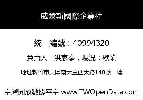 威爾斯國際企業社