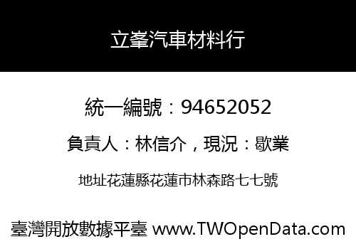 立峯汽車材料行