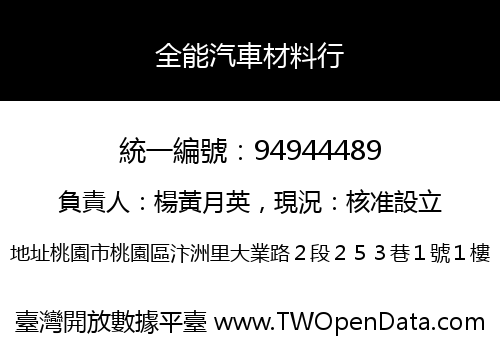全能汽車材料行