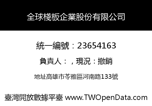 全球棧板企業股份有限公司