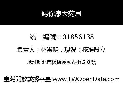 賜你康大葯局