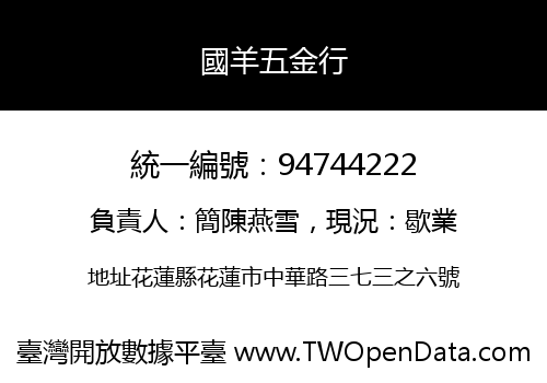 國羊五金行