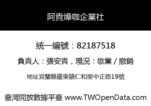 阿貴燥咖企業社
