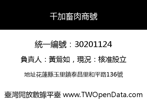 千加畜肉商號
