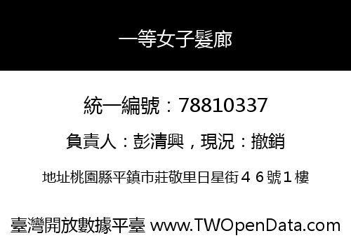 一等女子髮廊