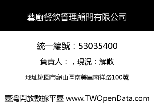 藝廚餐飲管理顧問有限公司