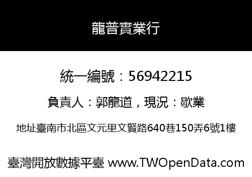 龍普實業行