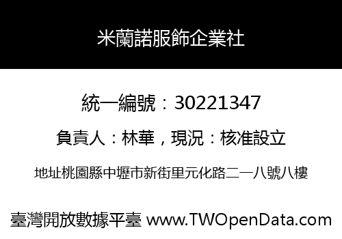 米蘭諾服飾企業社