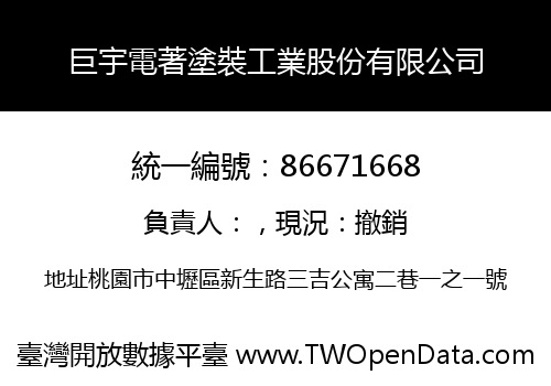 巨宇電著塗裝工業股份有限公司