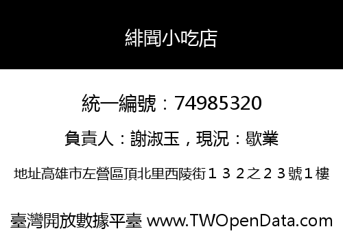 緋聞小吃店