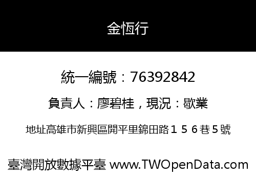 金恆行