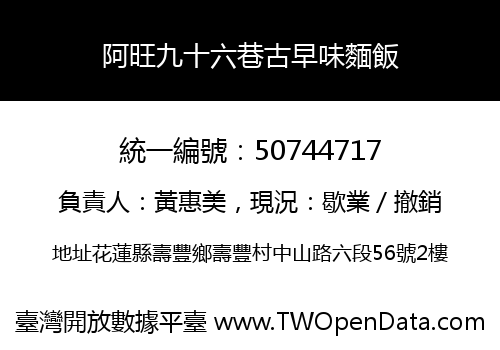 阿旺九十六巷古早味麵飯