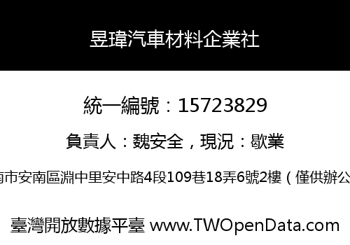 昱瑋汽車材料企業社