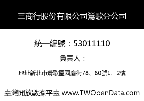 三商行股份有限公司鶯歌分公司
