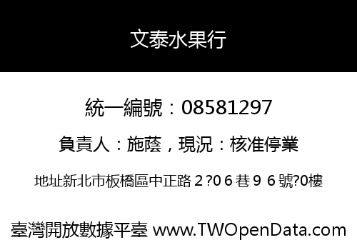 文泰水果行