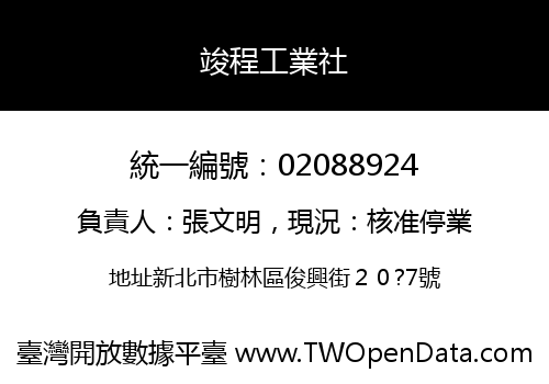 竣程工業社