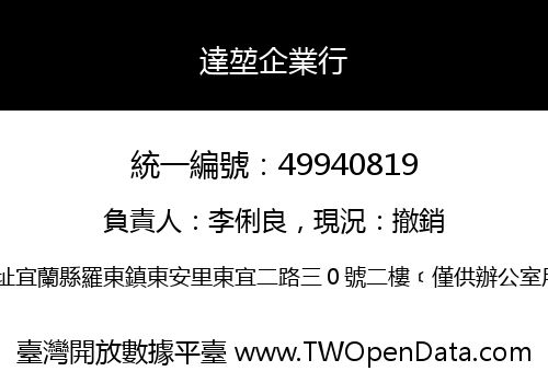 達堃企業行