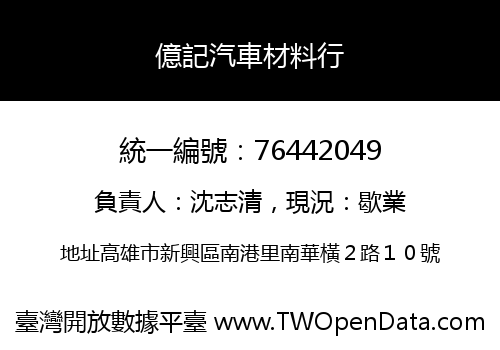 億記汽車材料行
