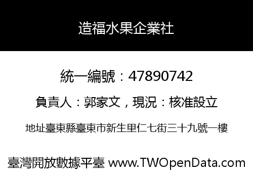 造福水果企業社