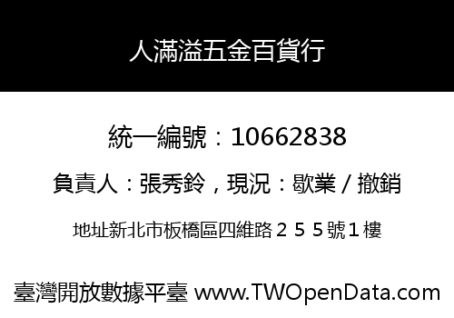 人滿溢五金百貨行