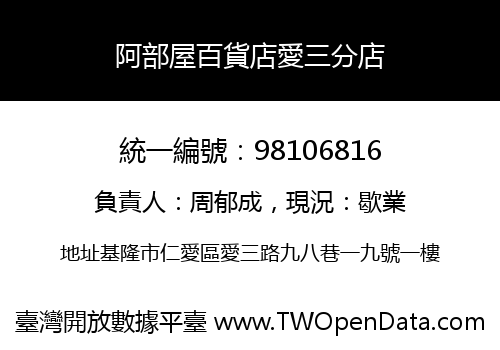 阿部屋百貨店愛三分店