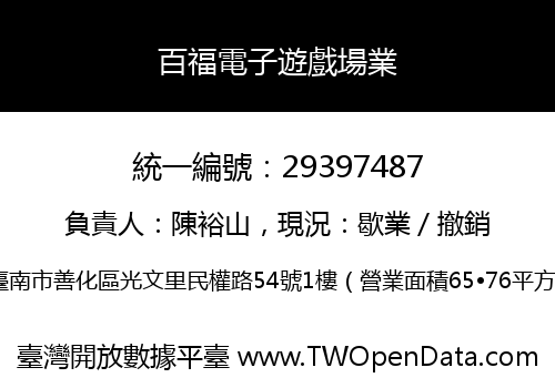 百福電子遊戲場業