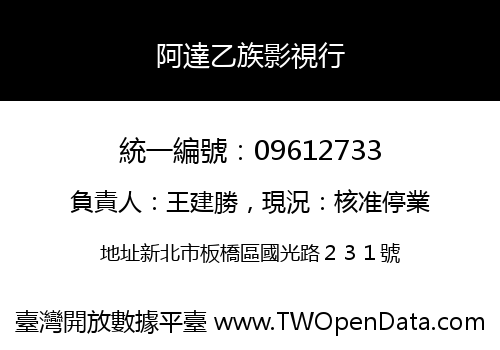 阿達乙族影視行