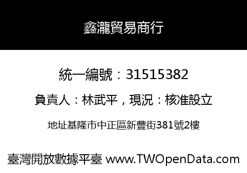 鑫瀧貿易商行