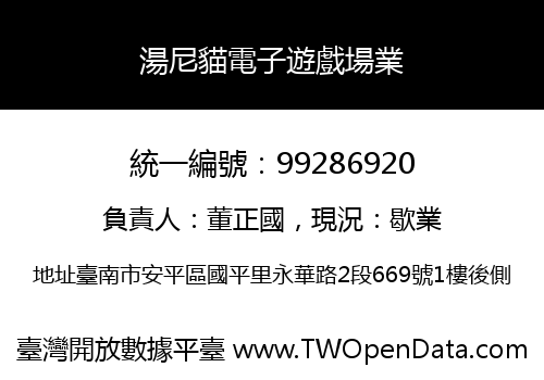 湯尼貓電子遊戲場業