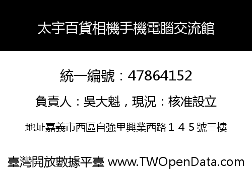 太宇百貨相機手機電腦交流館