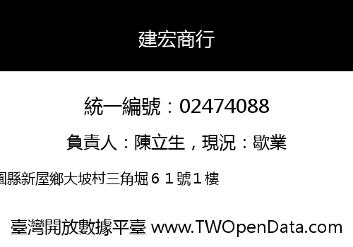 建宏商行