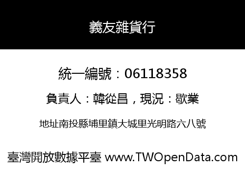 義友雜貨行