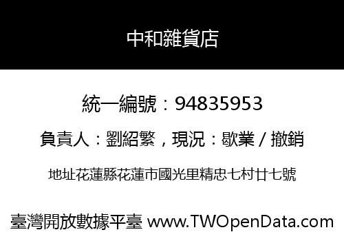 中和雜貨店