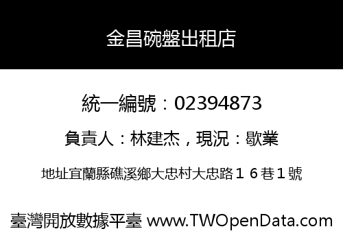 金昌碗盤出租店