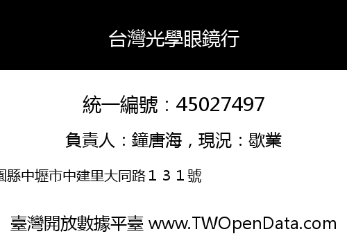 台灣光學眼鏡行