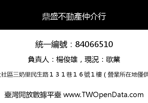 鼎盛不動產仲介行