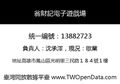 翁財記電子遊戲場