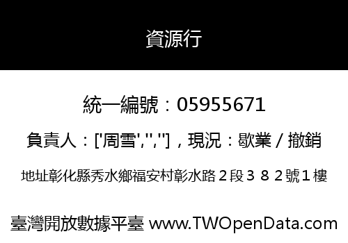 資源行